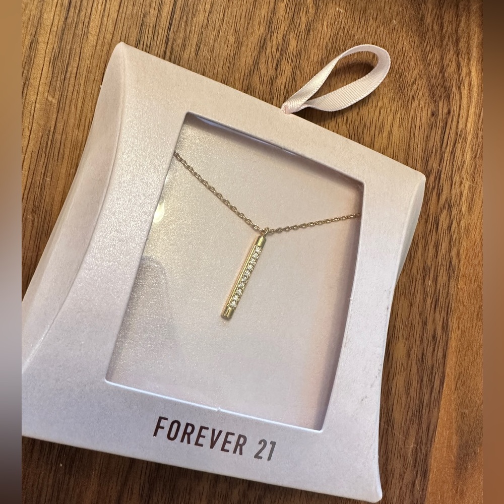 Necklace with runes tones, gold (not real gold)